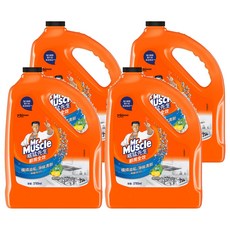 Mr Muscle 威猛先生 廚房清潔劑 清爽檸檬, 3785ml, 4桶