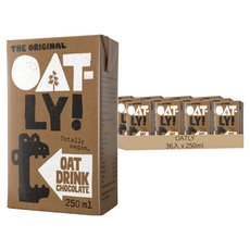 Oatly 巧克力燕麥奶 250ml, 香甜巧克力口味, 北歐燕麥製作, 36入