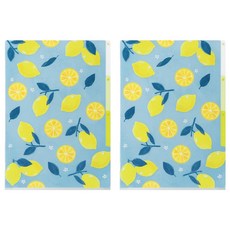 日本 MIDORI 3層資料夾 A4, 檸檬(35572), 2個