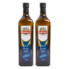 Basso 巴碩 義大利玄米油 非基改稻米製作 富含γ-穀維素與植物固醇, 1L, 2瓶