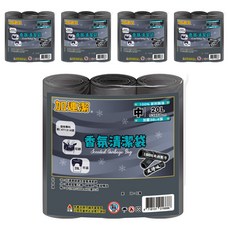 加連潔 綁提式 香氛清潔袋 中 炭淨味 3捲, 5包, 20L