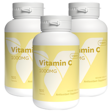 YOUR VITA 優維特 維他命C 1000mg, 3罐, 100顆