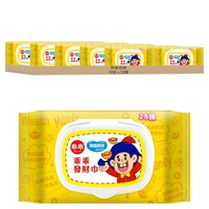 奈森克林 乖乖發財濕紙巾 掀蓋包, 1入, 10包
