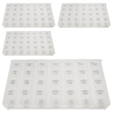 感恩使者 28格藥盒 一週四次 附有彈簧 方便好拿取, 4個