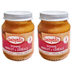 babybio 生機米泥, 鮮果, 130g, 2罐