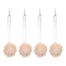 魔縐 3D 潔效沐浴刷, 4個, 1個裝, 橘色 + 白色