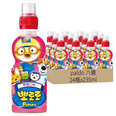 Pororo 淘氣小企鵝 啵樂樂乳酸飲 草莓口味 (24瓶), 235ml