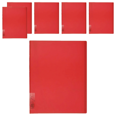 KING JIM HIKTAS 40頁資料夾 A4, 紅色, 6個