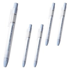 sun-star noc color eraser 按壓出芯橡皮擦, 附筆夾 橡皮擦芯直徑5mm 雙層結構筆身, 天空, 5個