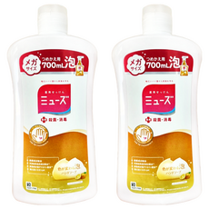 Muse 慕斯 洗手液 補充瓶 700ml (清新水果) 殺菌消毒, 2瓶