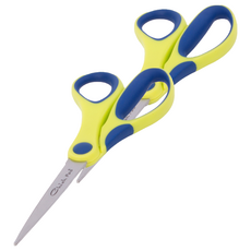 Chieh Pao 潔豹 高碳不銹鋼 白金漢事務剪刀, 綠色, 2個