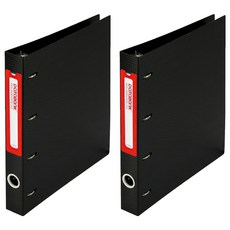 DaTaBanK 三田文具 D型專案收納資料夾 4孔 A4 649DS, 2本, 紅色