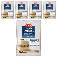 EasiYo 希臘式 優格粉 原味, 紐西蘭原裝進口, 含百億乳酸菌, 170g, 1包, 5包