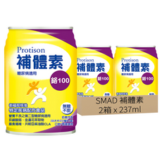 SMAD 補體素 鉻100 不甜 此商品無贈罐, 237ml, 2箱