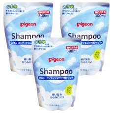 pigeon 貝親 泡沫洗髮精 補充包 1歲半以上使用 皂香, 300ml, 3包