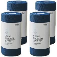 comet 柔軟拋棄式菜瓜布, 4個, 海軍藍, 60入