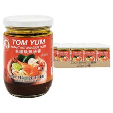 COCK BRAND 公雞牌 TOM YUM INSTANT HOT AND SOUR PASTE 泰國酸辣湯醬, 227g, 24罐