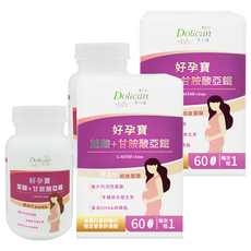 Dolican 多立康 好孕寶 超級葉酸+甘胺酸亞鐵 260mg (60顆/罐) 孕婦營養品, 2罐
