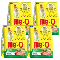 Me-O 咪歐 成貓 乾貓糧 雞肉蔬菜口味, 3kg, 4袋