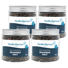 SoMuch 壽滿趣 Pacific Harvest 紐西蘭天然海鹽 野生紅藻海鹽, 90g, 4罐