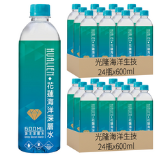 光隆海洋生技 花蓮七星潭海洋深層水, 600ml, 48瓶