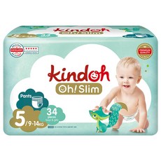 Kindoh Oh! Slim 超薄褲型尿布, 第5階段, 34片