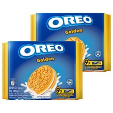 OREO 奧利奧 夾心餅乾 金奇香草口味 9入小包裝 方便攜帶, 256.5g, 2袋