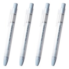 sun-star noc color eraser按壓出芯橡皮擦，按壓式出芯結構，雙層結構筆身，附筆夾, 藍綠色, 4支