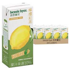 bessie byer 貝思寶兒 檸檬紅茶, 330ml, 24入