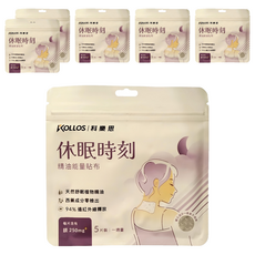 KOLLOS 科樂思 休眠時刻精油能量貼布 天然精油舒緩 促進睡眠品質, 5片, 6包