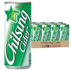 Chilsung Cider 汽水，210ml, 120罐