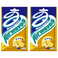 Airwaves 超涼無糖口香糖 超值包 蜂蜜檸檬, 62g, 2包