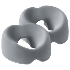 ANTIAN 多功能美容院按摩SPA趴枕/家用記憶棉推拿枕頭/按摩頭枕/趴趴午睡枕, 2個, 灰色