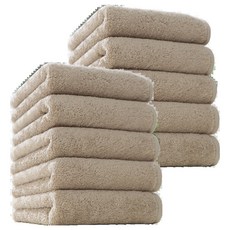 Cotton Cloud 飯店級200g 40支精梳棉毛巾, 柔和棕色, 2組