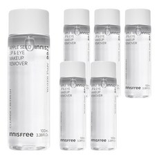 INNISFREE 蘋果籽眼唇卸妝液，溫和不刺激，清新水果香氣, 100ml, 6瓶