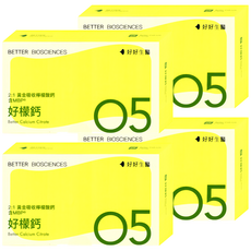 BETTER BIOSCIENCES 好好生醫 好檸鈣, 15包, 39g, 4盒