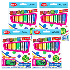 LIBERTY 利百代 果漾彩繪筆 安全無毒 用水清洗 適用於多種材質, 6色, 4盒