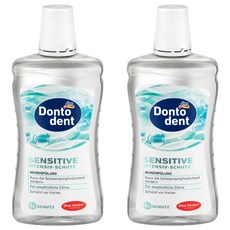 dm Dontodent 口腔漱口水，減少牙菌斑，去除口臭，不含酒精，溫和, 500ml, 2瓶