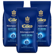 Eilles 皇家咖啡豆 CAFFE CREMA 中烘焙, 咖啡豆, 1kg, 3包