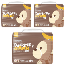 MOTHER-K K-MOM 頂級超薄瞬吸玩睡褲/尿布 12~17kg, XL, 96片
