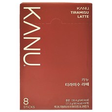 KANU 提拉米蘇拿鐵咖啡 韓國人氣咖啡品牌 隨身小包裝 隨沖隨泡, 17.3g, 8包, 1盒