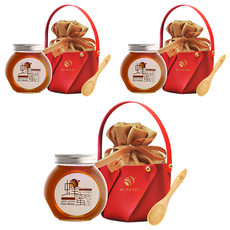 Mr.HONEY 蜂蜜先生 蜂蜜提籃組 龍眼蜜, 240g, 3罐