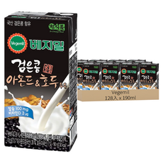 Vegemil 杏仁核桃黑豆奶, 190ml, 128入