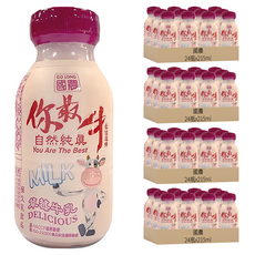 國農 草莓牛乳, 96瓶, 215ml