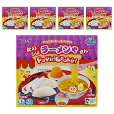 Kracie 葵緹亞 知育菓子 創意DIY 拉麵造型小達人 Set, 不添加防腐劑、人工色素, 開發孩童的創造力, 日本製造, 5盒, 32g