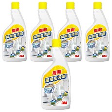 3M 魔利萬用去污劑補充瓶 輕鬆去污 居家清潔好幫手 經濟實惠, 5瓶, 500ml