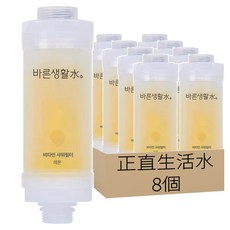 正直生活水 維他命淋浴過濾器, 檸檬, 8個