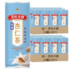 統一 原味本舖 養身杏仁茶, 240ml, 48罐