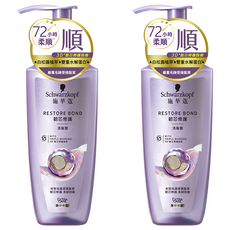 Schwarzkopf 施華蔻 韌芯修護洗髮露 400ml 3D韌芯修護技術 染燙受損髮質適用, 2瓶