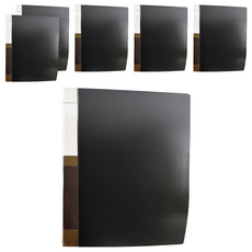 Seeder 新德牌 資料夾 100入無內紙, 黑色, 6個